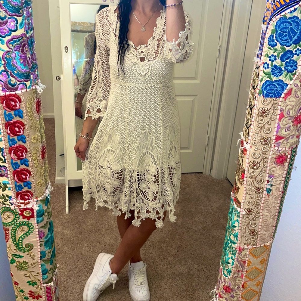 crochet free people dress